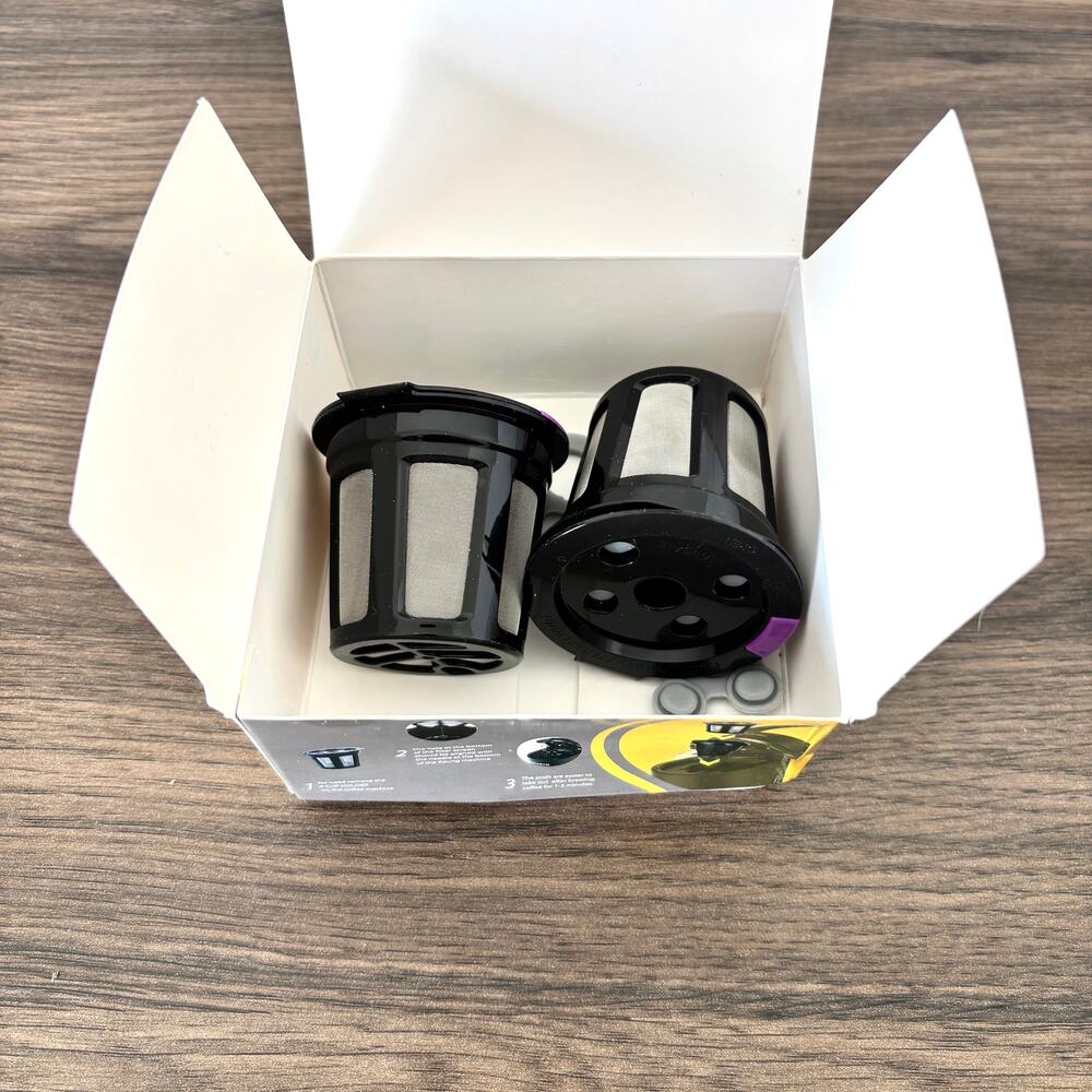 MaxRona Reusable Coffee Filters for Keurig Machines - Black